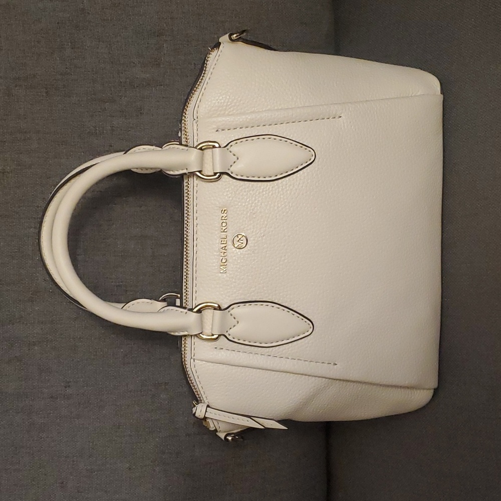 New Michael Kors light cream leather handbag
